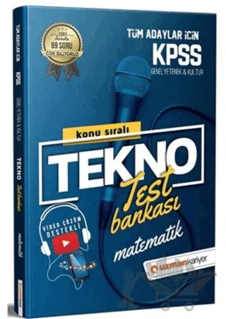 2021 KPSS Matematik Tekno Test Bankası – Kolektif – Uzman Kariyer Yayınları kitap kapağı