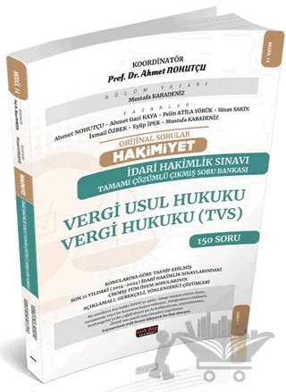 HAKİMİYET Adli Hakimlik Vergi Usul Vergi Hukuku TVS Çıkmış Soru Bankası – Mustafa Karadeniz – Savaş Yayınevi kitap kapağı