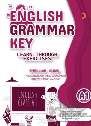 English Grammar Key A1 – Emrullah Alkaç – Cinius Yayınları kitap kapağı