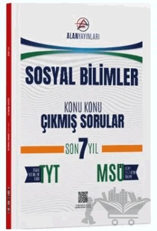 TYT MSÜ Sosyal Bilimler Konu Konu Çıkmış Sorular Son 7 Yıl – Kollektif – Alan Yayınları kitap kapağı