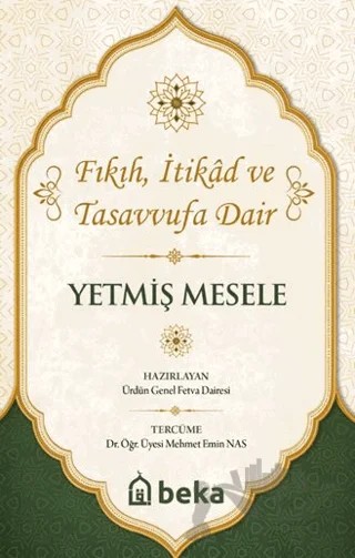Yetmiş Mesele – Heyet – Beka Yayınları kitap kapağı