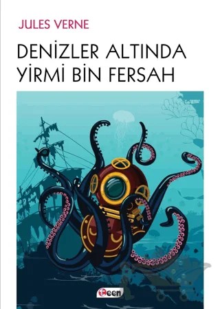 Denizler Altında Yirmi Bin Fersah – Jules Verne – Teen Yayıncılık kitap kapağı
