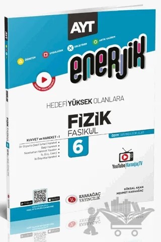 2023 Enerjik AYT Fizik Fasikülleri 6 – Kolektif – Karaağaç Yayıncılık kitap kapağı