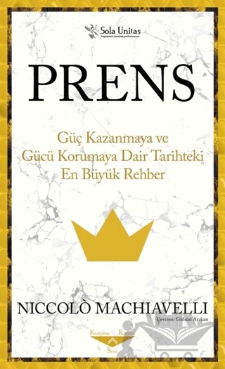 Prens – Niccolo Machiavelli – Sola Unitas kitap kapağı