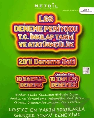 8. Sınıf LGS TC İnkılap Tarihi ve Atatürkçülük Deneme Periyodu 20'li Deneme Seti – Kolektif – Netbil Yayıncılık kitap kapağı