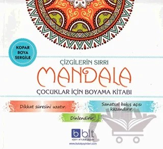 Çizgilerin Sırrı - Mandala Çocuklar İçin Boyama Kitabı – Kolektif – Bulut Eğitim ve Kültür Yayınları kitap kapağı
