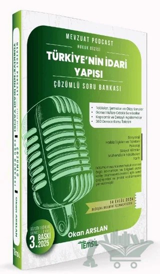 Türkiye'nin İdari Yapısı Çözümlü Soru Bankası – Okan Arslan – Temsil Kitap kitap kapağı