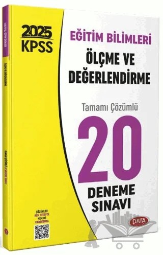 KPSS Eğitim Bilimleri Ölçme ve Değerlendirme 20 Deneme Sınavı – Kolektif – Data Yayınları kitap kapağı
