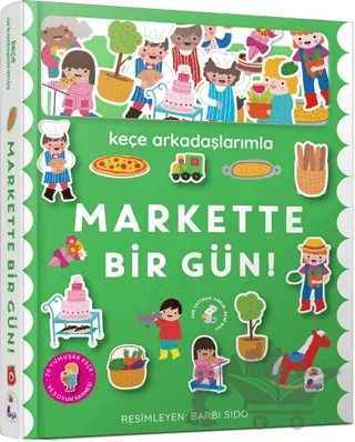 Keçe Arkadaşlarımla Markette Bir Gün – Kolektif – İndigo Çocuk kitap kapağı