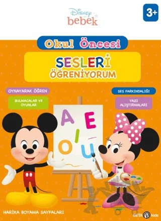 Disney Eğitsel Okul Öncesi Sesleri Öğreniyorum – Kolektif – Beta Kids kitap kapağı