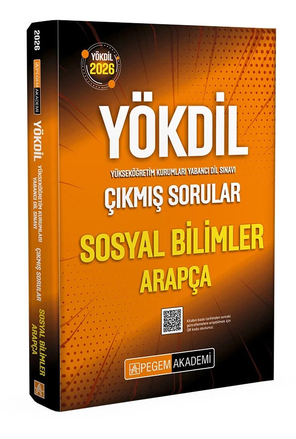 2026 YÖKDİL Sosyal Bilimler Arapça Çıkmış Sorular – Pegem Akademi Yayıncılık kitap kapağı