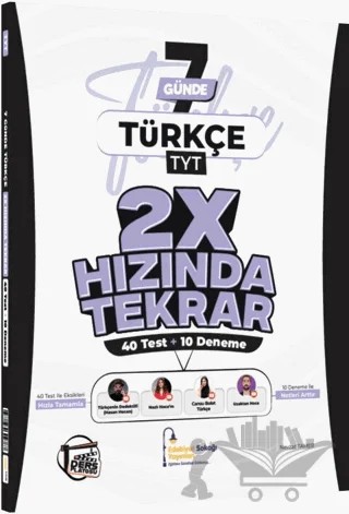 TYT Türkçe 2X Hızında Tekrar Deneme – Nevzat Tamer – Edebiyat Sokağı Yayınları kitap kapağı