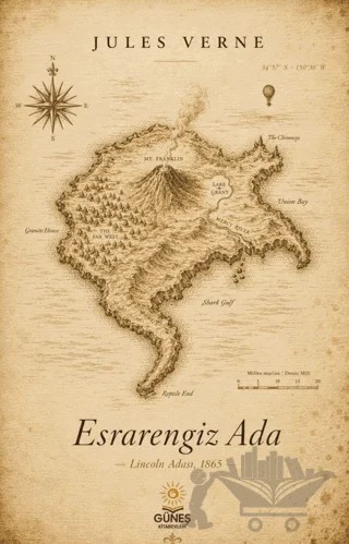 Esrarengiz Ada – Jules Verne – Güneş Kitabevleri Yayınları kitap kapağı