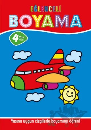 Eğlenceli Boyama 2 - 4 Yaş Üstü 4'lü Pastel Boya Hediyeli – Muhammet Cüneyt Özcan – Parıltı Yayınları kitap kapağı