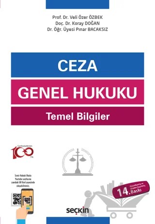 Ceza Genel Hukuku Temel Bilgiler – Veli Özer Özbek, Koray Doğan, Pınar Bacaksız – Seçkin Yayıncılık kitap kapağı