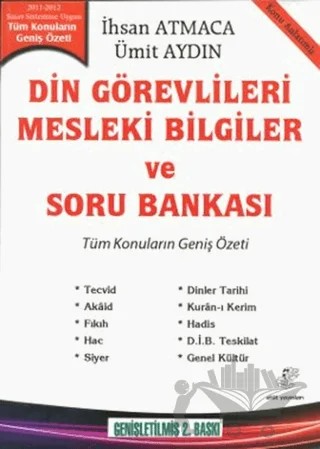Din Görevlileri Mesleki Bilgiler ve Soru Bankası (Konu Anlatımlı) – İhsan Atmaca – Etüt Yayınları kitap kapağı