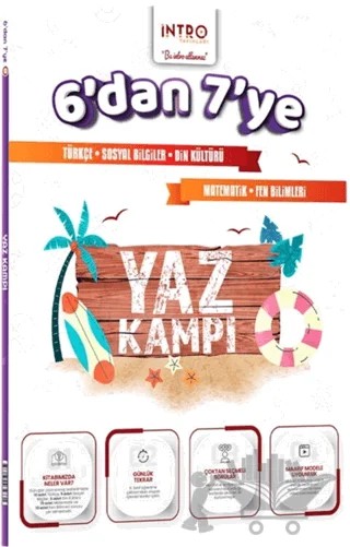 6. Sınıf'dan 7'ye Tüm Dersler Yaz Kampı – Kolektif – İntro Yayınları kitap kapağı