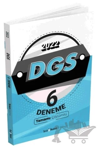 2022 DGS Tamamı Çözümlü 6 Deneme – Kolektif – Tercih Akademi Yayınları kitap kapağı