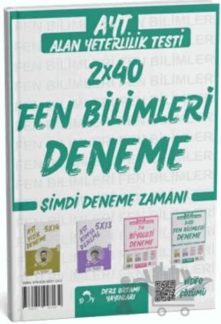 2025 AYT Fen Bilimleri 2 Deneme Tamamı Video Çözümlü – Kollektif – Ders Ortamı Yayınları kitap kapağı