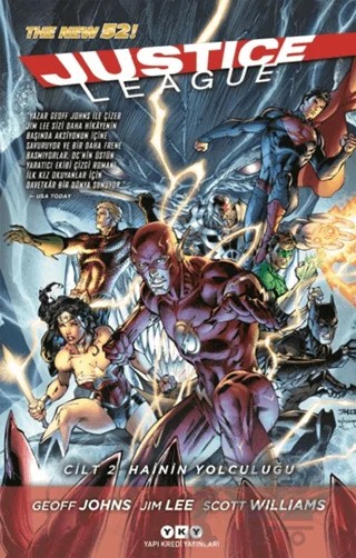 Justice League Cilt 2 - Hainin Yolculuğu – Geoff Johns, Jim Lee, Scott Williams – Yapı Kredi Yayınları kitap kapağı