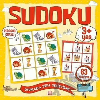 Çocuklar İçin Sudoku Çıkartmalı (3+ Yaş) – Kolektif – Dokuz Çocuk kitap kapağı