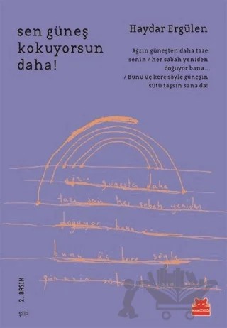 Sen Güneş Kokuyorsun Daha! – Haydar Ergülen – Kırmızı Kedi Yayınevi kitap kapağı
