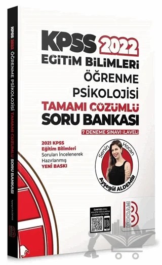 KPSS Eğitim Bilimleri Öğrenme Psikolojisi Tamamı Çözümlü Soru Bankası 7 Deneme İlaveli – Ayşegül Aldemir – Benim Hocam Yayınları kitap kapağı