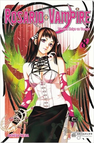 Rosario + Vampire - Tılsımlı Kolye ve Vampir 8 – Akihisa İkeda – Akıl Çelen Kitaplar kitap kapağı