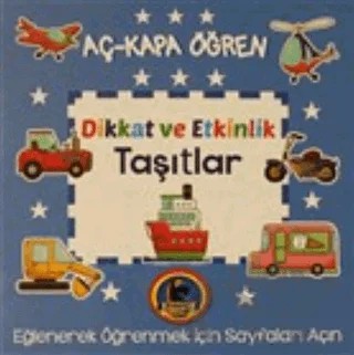 Taşıtlar - Aç Kapa Öğren – Kolektif – Karatay Çocuk kitap kapağı