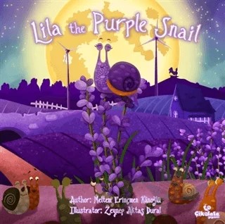Lila the Purple Snail – Meltem Erinçmen Kanoğlu – Çikolata Yayınevi kitap kapağı