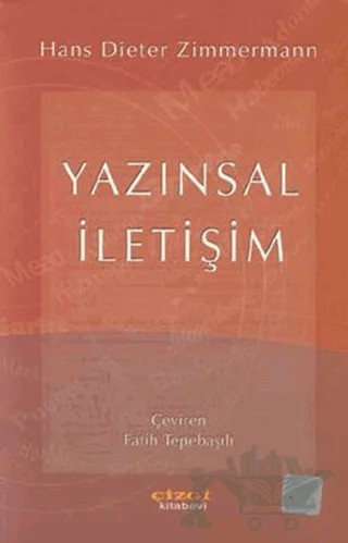 Yazınsal İletişim – Hans Dieter Zimmermann – Çizgi Kitabevi Yayınları kitap kapağı