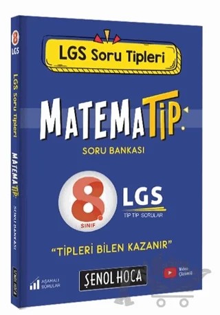 2021 8. Sınıf LGS Matematip Soru Bankası – Şenol Aydın – Şenol Hoca Yayınları kitap kapağı