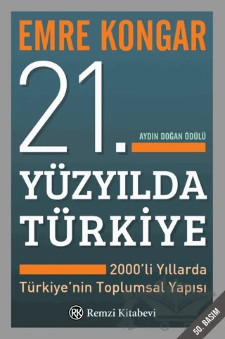 21. Yüzyılda Türkiye – Emre Kongar – Remzi Kitabevi kitap kapağı