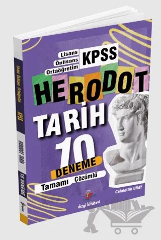 Herodot KPSS Lisans Tamamı Çözümlü 10 Tarih Deneme 2024 – Celalettin Uray – Dizgi Kitap kitap kapağı