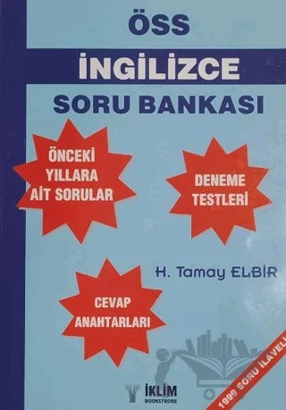 ÖSS İngilizce Soru Bankası – H. Tamay Elbir – İklim Book Store kitap kapağı