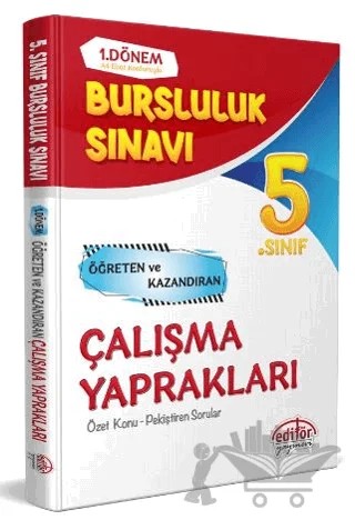 5. Sınıf 1. Dönem Bursluluk Sınavı Çalışma Yaprakları – Turgut Meşe – Editör Yayınevi kitap kapağı