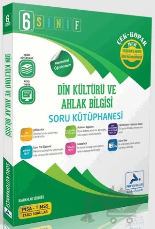 6. Sınıf Din Kültürü ve Ahlak Bilgisi Soru Kütüphanesi – Kolektif – Paraf Yayınları kitap kapağı