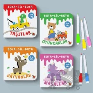 Boya-Sil-Boya (4 Kitap + 5 Kalem Seti) – Nur Özdemir – Uçan Kitap kitap kapağı