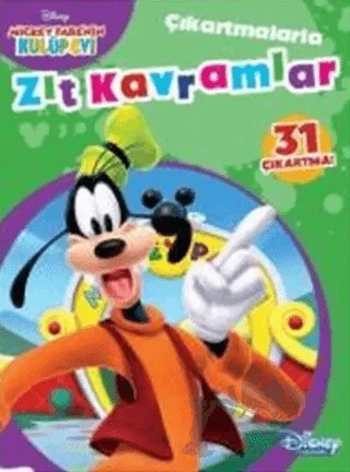 Disney Mickey Fare'nin Kulüp Evi - Zıt Kavramlar – Kolektif – Doğan Egmont Yayıncılık kitap kapağı