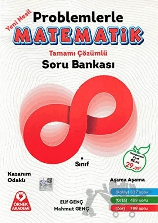 Problemlerle Matematik Tamamı Çözümlü Soru Bankası – Kolektif – Örnek Akademi kitap kapağı