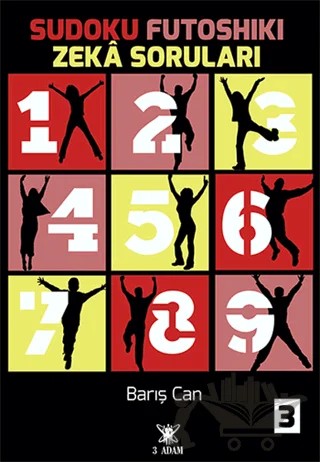 Sudoku Futoshiki Zeka Soruları 3 – Barış Can – 3 Adam Yayınları kitap kapağı