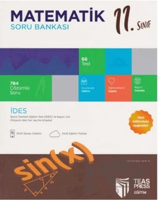 11. Sınıf İdes Matematik Soru Bankası – Kolektif – Teas Press kitap kapağı