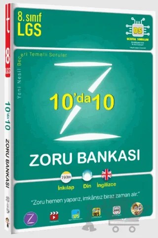 8. Sınıf 10'da 10 Zoru Bankası – Kolektif – Tonguç Akademi kitap kapağı