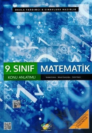 9. Sınıf Matematik Konu Anlatımı – Kolektif – Fdd Yayınları kitap kapağı