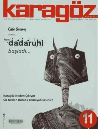 Karagöz Dergisi Sayı: 11 – Karagöz Edebiyat Dergisi kitap kapağı