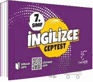 7. Sınıf İngilizce Cep Test – Kolektif – Karekök Yayıncılık kitap kapağı