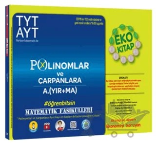 TYT-AYT Matematik Fasikülleri - Polinomlar ve Çarpanlara Ayırma Eko – Kolektif – Tonguç Akademi kitap kapağı
