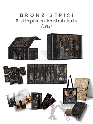 Bronz Serisi 6 Kitaplık Mıknatıslı Kutu – Özge Naz – Guardian kitap kapağı