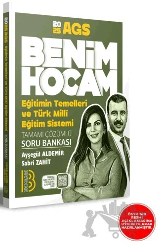2025 Eğitimin Temelleri ve Türk Milli Eğitim Sistemi Tamamı Çözümlü Soru Bankası – Ayşegül Aldemir, Sabri Zahit – Benim Hocam Yayınları kitap kapağı