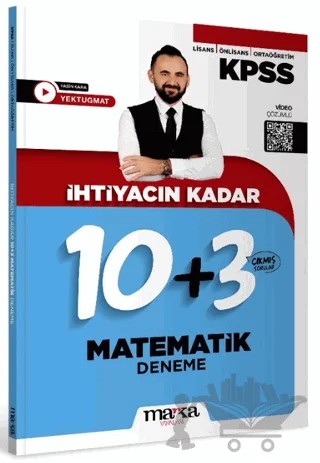 KPSS İhtiyacın Kadar Matematik 10+3 Deneme – Yasin Kara – Marka Yayınları kitap kapağı